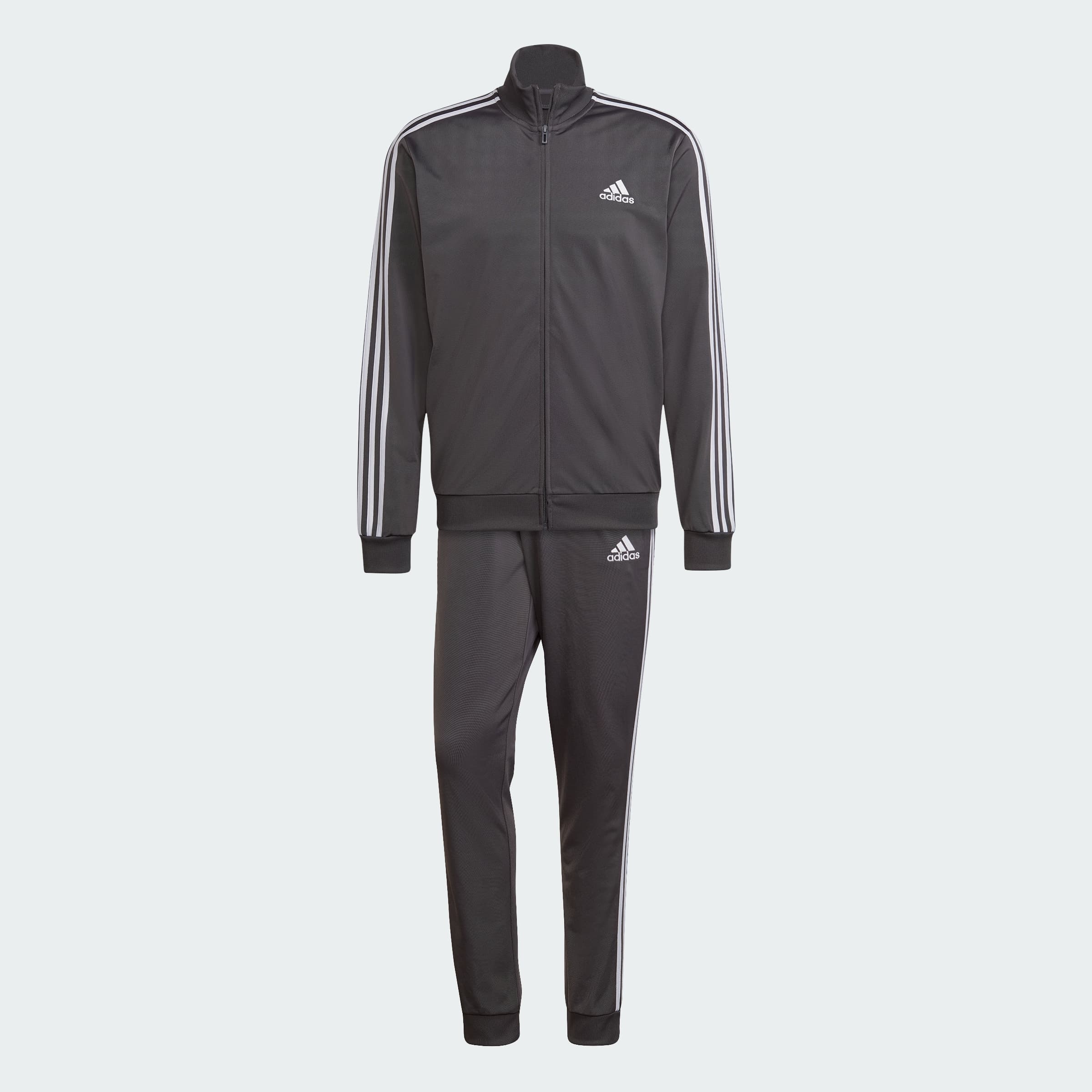 adidas Men's Essentials 3-Stripes Track Suit (Legend Ink / White)