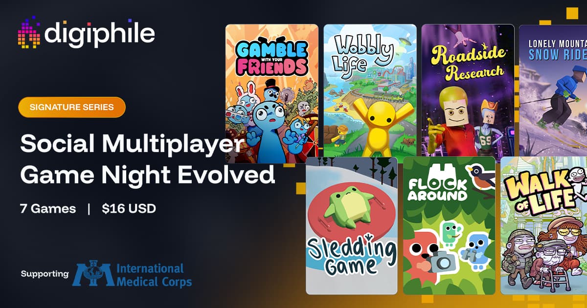 7 Social Multiplayer Games Bundle: Wobbly Life, Gamble With Your Friends &amp; More (PC Games)