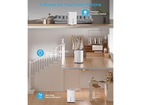 Miniatura de Deshumidificador Dravonic de 21 Pintas (Hasta 1,500 Sq. Ft.) 4