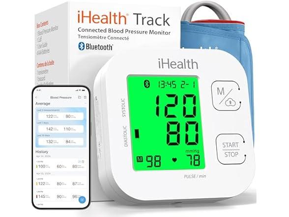 iHealth Track Smart Upper Arm Blood Pressure Monitor