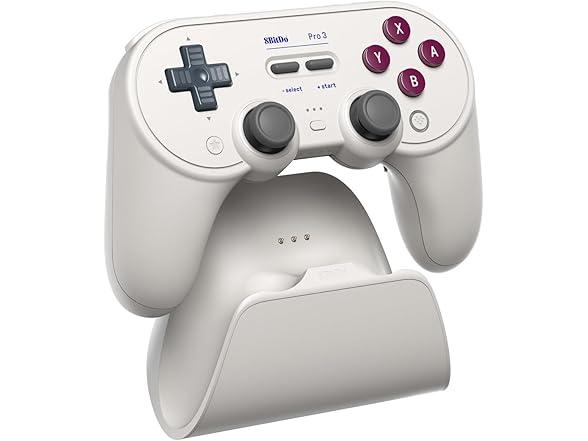Controlador Bluetooth 8Bitdo Pro 3 para Switch y PC con Dock de Carga