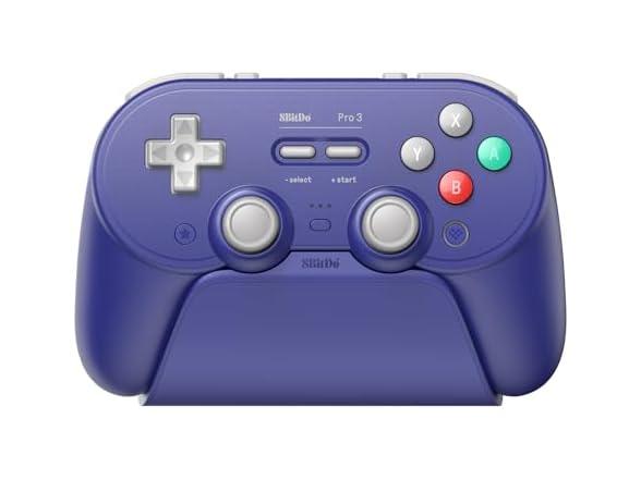 Controlador Bluetooth 8Bitdo Pro 3 para Switch y PC con Dock de Carga