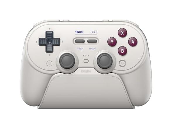 Controlador Bluetooth 8Bitdo Pro 3 para Switch y PC con Dock de Carga