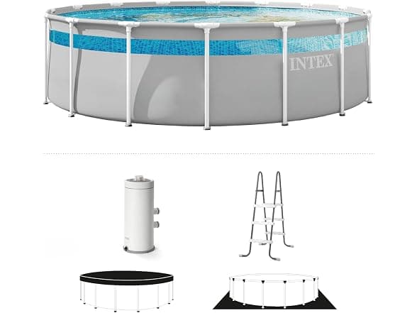 Intex Prism Frame Clearview Premium Above Ground Pool Set (14' x 42") thumbnail 2