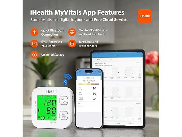 iHealth Track Smart Upper Arm Blood Pressure Monitor thumbnail 4