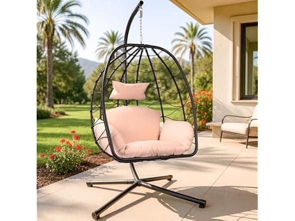 ZZW Egg Chair with Stand (Outdoor/Indoor) - Use Woot App for $91.99