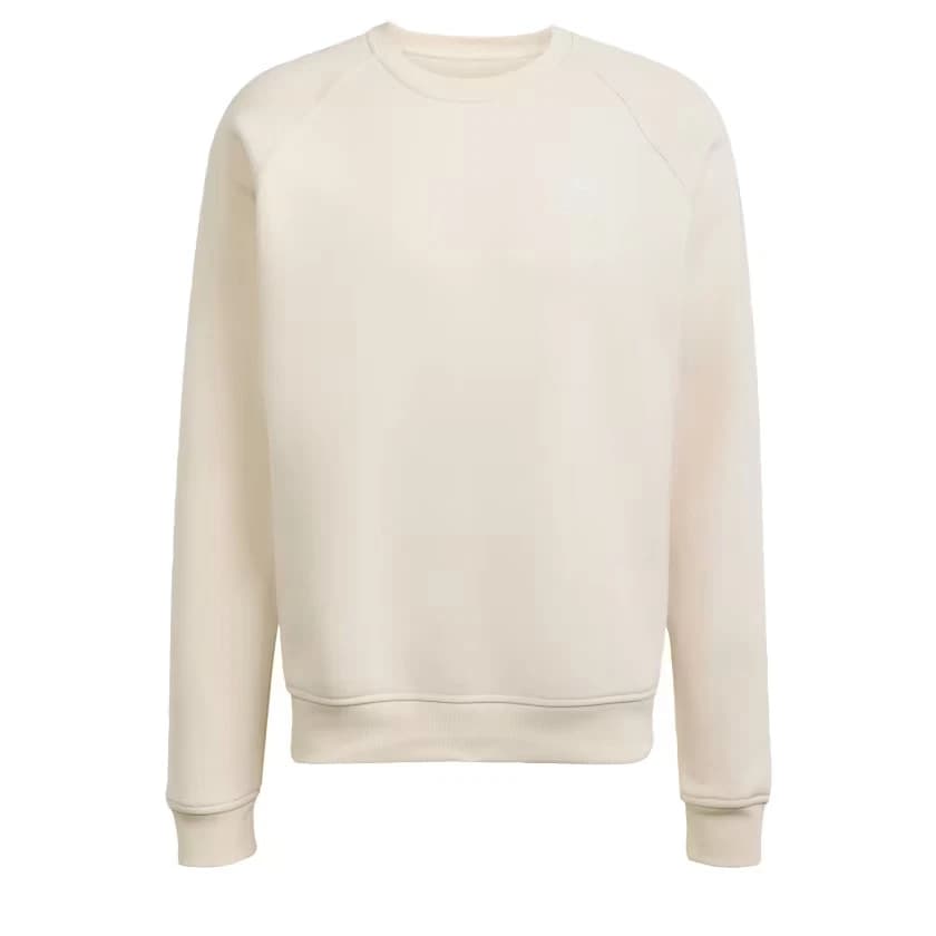 adidas Men's Trefoil Essentials Crew Sweatshirt (Wonder White)