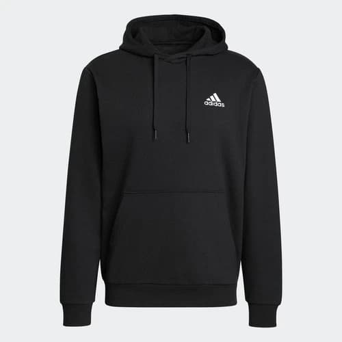 Sudadera con Capucha adidas Essentials de Forro Polar para Hombre (Tinta Legend/Blanco) por $15.60 con código