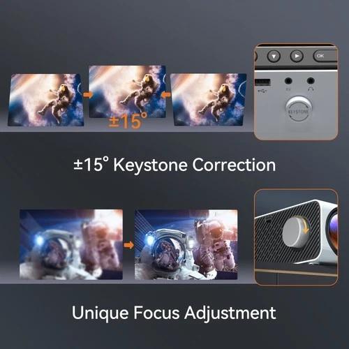 Proyector LED Vankyo FHD 1080p de 110" Leisure 495W