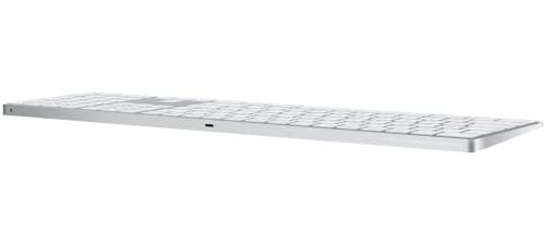 Apple Magic Keyboard with Numeric Keypad: Wireless, Bluetooth, Rechargeable. Works with Mac, iPad, or iPhone; US English - White thumbnail 3