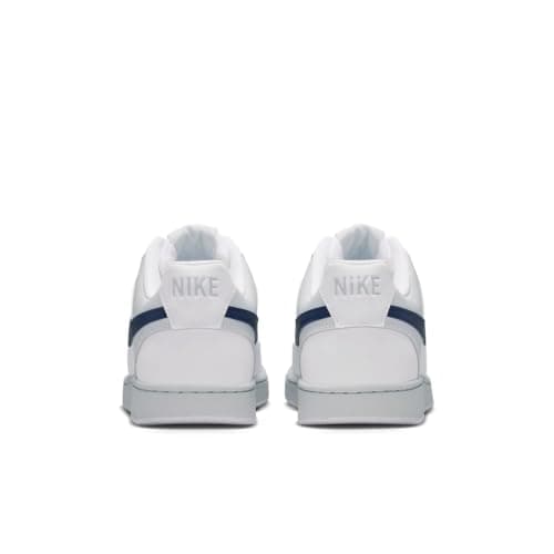 Nike Men's Court Vision Low Shoes, White/Midnight Navy-Pure Platinum, 10 thumbnail 4