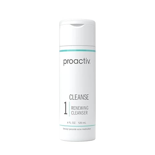 Proactiv Acne Cleanser - Benzoyl Peroxide Face Wash and Acne Treatment - Daily Facial Cleanser and Hyularonic Acid Moisturizer with Exfoliating Beads - 60 Day Supply, 4 Fl Oz
