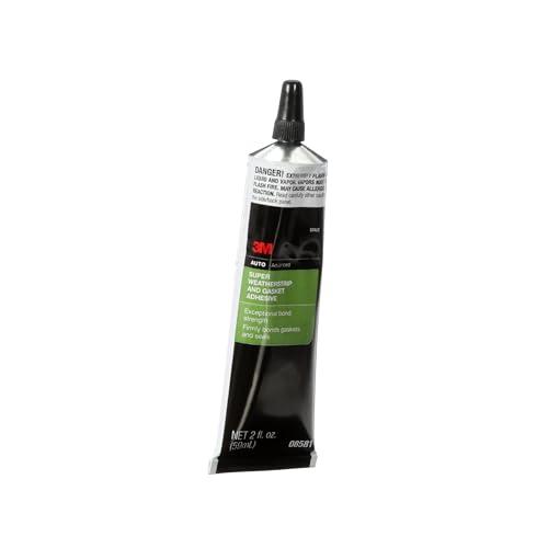 3M Super Weatherstrip and Gasket Adhesive, 08581, Black, 2 fl oz Tube, 1 Per Pack thumbnail 2