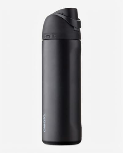 Owala FreeSip Stainless Steel Water Bottle 24 oz Very, Very Dark