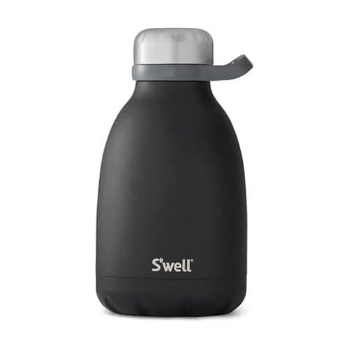 S'well Stainless Steel Roamer Bottle, 40oz, Onyx, Triple Layered Vacuum Insulated Containers Keeps Drinks Cold for 48 Hours and Hot for 16, BPA Free