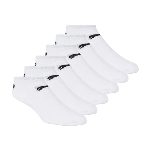 PUMA - Paquete de 6 Tines Liner de Moda para Mujer (Blanco/Negro) - Tallas 9-11 US