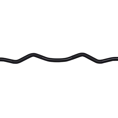 Signature Fitness Powergainz Standard Olympic Super Curl Barbell Curl Bar Threaded Curl Bar, 48 inch,Black thumbnail 3