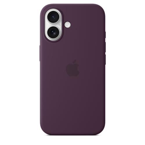 Apple iPhone 16 Silicone Case with MagSafe and Camera Control: Lightweight Phone Case, Wireless Charging Compatible, Smooth Matte Finish; Plum thumbnail 4
