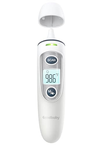 Ear Thermometer for Adults and Kids, Digital Accurate Ear and Forehead Thermometer with Fever Alarm, 1 Second Fast Result, Easy to use, 2 in 1 Mode