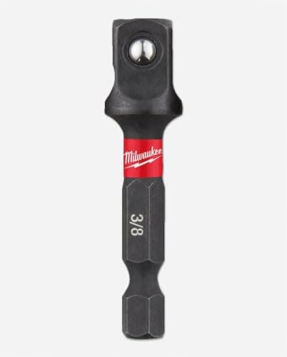 Milwaukee 48-32-5031 Shockwave Steel Impact Duty 1/4 Inch Hex Shank to 3/8 Inch Square Socket Adapter thumbnail 2