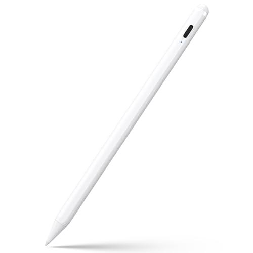 Stylus Pen for iPad 6th-11th Generation-2X Fast Charge Active Pencil Compatible with 2018-2025 Apple iPad Pro 11"/12.9"/M4, iPad Air 3/4/5/M2/M3,iPad mini 5/6 Gen-White