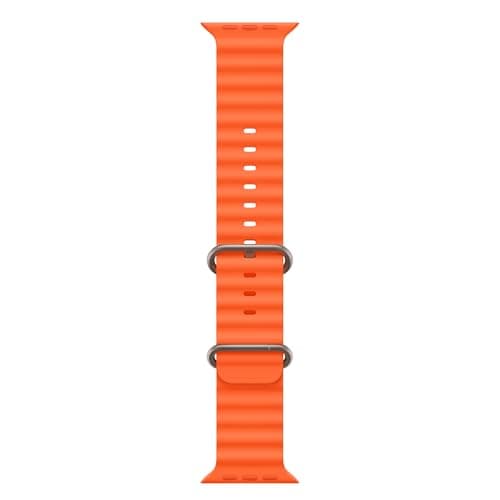 Apple Watch Ultra 2 [GPS + Cellular, 49mm] - Rugged Titanium Case with Orange Ocean Band, One Size (Renewed Premium) thumbnail 4