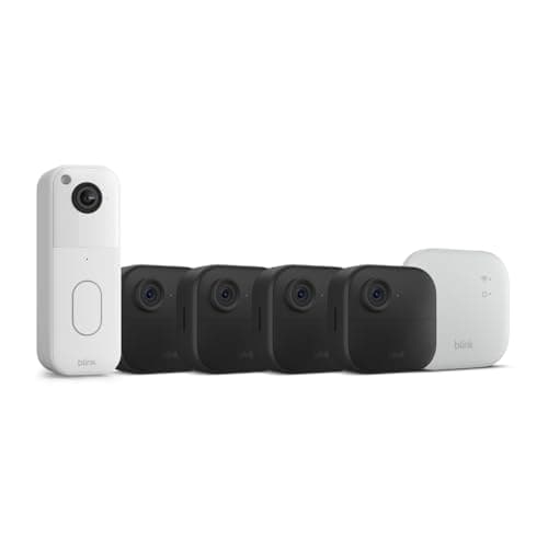 Blink Video Doorbell + Outdoor 4 XR – Wireless smart security cameras, two-year battery life, go up to 400 feet from your home with extended range. Sync Module XR included.