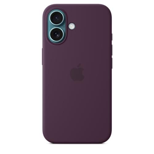 Apple iPhone 16 Silicone Case with MagSafe and Camera Control: Lightweight Phone Case, Wireless Charging Compatible, Smooth Matte Finish; Plum thumbnail 2