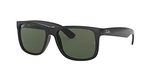 Ray-Ban RB4165 Justin 601/71 55MM Black/Plastic Lens Green Square Sunglasses for Men thumbnail 2