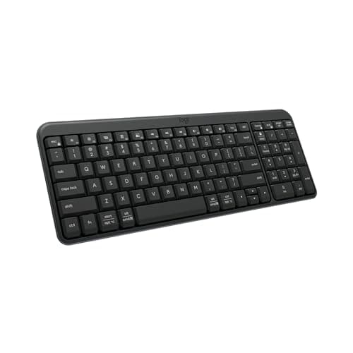 Teclado Inalámbrico Bluetooth Logitech K250 Compacto con Teclado Numérico, Grafito (Como Nuevo)