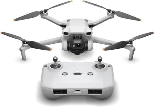 DJI Mini 3, Drones with Camera for Adults 4K, 38-min Flight Time, up to 32800ft (10km) Video Transmission, True Vertical Shooting, GPS Auto Return Integrated, Mini Drone with Camer
