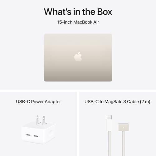 Miniatura de Apple 2025 MacBook Air 15-inch Laptop with M4 chip: Built for Apple Intelligence, 15.3-inch Liquid Retina Display, 24GB Unified Memory, 512GB SSD Storage, 12MP Center Stage Camera, 7