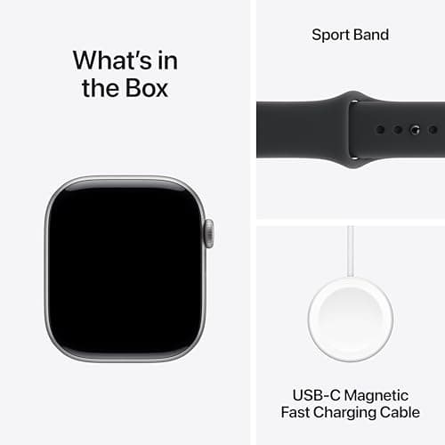 Apple Watch Series 11 [GPS + Cellular 46mm] Smartwatch with Space Gray Aluminum Case with Black Sport Band - M/L. Sleep Score, Fitness Tracker, Health Monitoring, Always-On Display