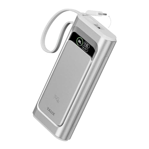 TALIX Batería Externa para Laptop, Cargador Portátil de 20000mAh con 190W de Salida Total