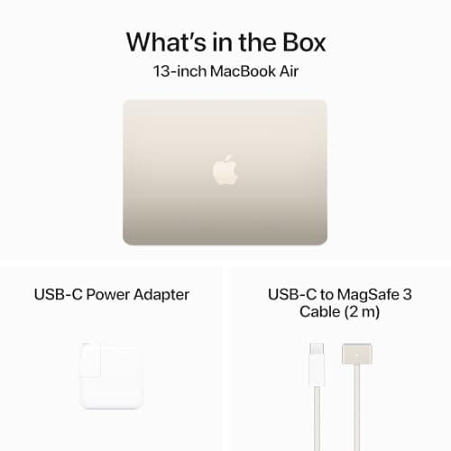 Apple 2024 MacBook Air 13-inch Laptop with M3 chip: Built for Apple Intelligence, 13.6-inch Liquid Retina Display, 16GB Unified Memory, 512GB SSD Storage, Backlit Keyboard, Touch I