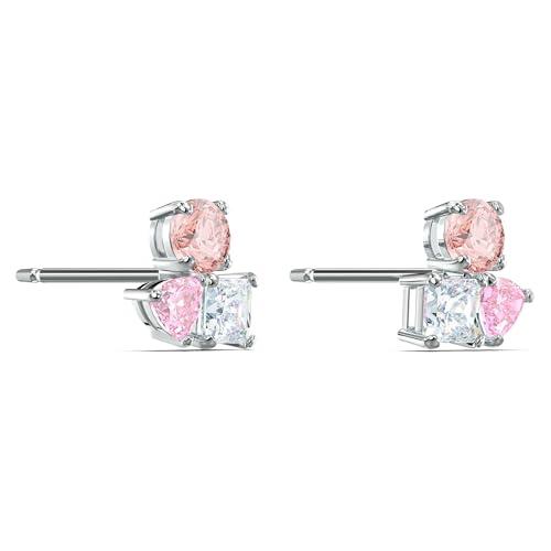 SWAROVSKI Attract earrings, Multicolored, Rhodium Finish thumbnail 3