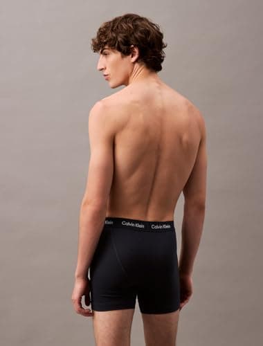 Calvin Klein Men's Cotton Stretch Megapack Boxer Briefs, Black (7 Pack), M thumbnail 6