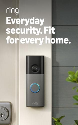 Ring Battery Doorbell 2K (newest model) Retinal 2K with wide-angle video, up to 6x Enhanced Zoom, Two-Way Talk, and Built-In Battery, Speckled Gray thumbnail 2