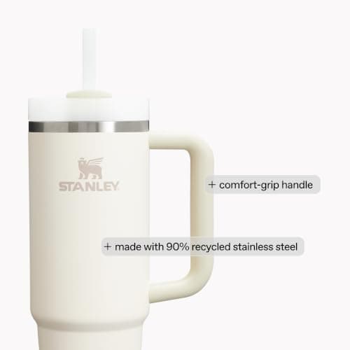 Miniatura de Vaso Térmico Stanley Quencher H2.0 de 40 oz con Asa y Popote - Marina Shine 6