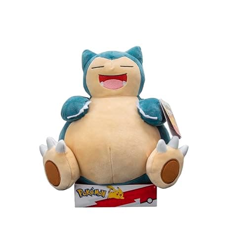 Pokemon 12" Large Snorlax Plush - Officially Licensed - Generation One - Authentic 12-inch Soft Stuffed Animal Toy Figure - Holiday Christmas Stocking Stuffer Gift for Kids, Boys, 