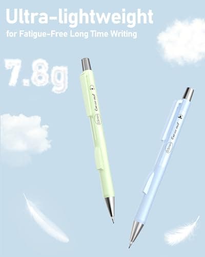 Four Candies Cute Mechanical Pencil Set with Case, 4PCS 0.5mm Pastel Fast Click Aesthetic Mechanical Pencils with 480PCS HB Lead Refills, 2 Erasers, 12 Eraser Refills School Suppli thumbnail 6