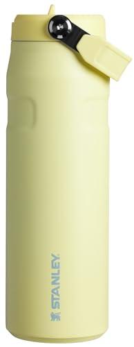 STANLEY IceFlow Flip Straw 2.0 Water Bottle 24 OZ | Built-In Straw with Larger Opening | Lightweight & Leak-Resistant | Insulated Stainless Steel | BPA-Free | Pomelo