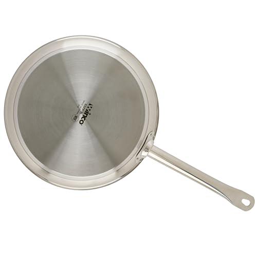 Sartén Winco Acero Inoxidable 11" Grado Comercial, Acabado Natural