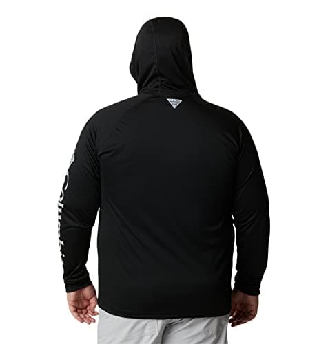 Miniatura de Sudadera de Pesca Columbia PFG Terminal Tackle para Hombre, Manga Larga, Negra con Logo Gris Frío, Mediana 7