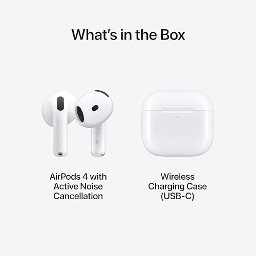 Apple AirPods 4: Audífonos Inalámbricos con ANC y Audio Espacial