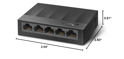 TP-Link Litewave 5 Port Gigabit Ethernet Switch | Desktop Ethernet Splitter | Unshielded Network Switch | Plug & Play | Fanless Quiet | Unmanaged (LS1005G)