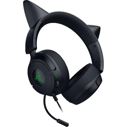 Audífonos Gamer Razer Kraken Kitty V3 X con Orejas de Gatito, Negros