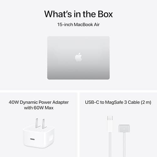 Apple 2026 MacBook Air 15-inch Laptop with M5 chip: Built for AI, 15.3-inch Liquid Retina Display, 16GB Unified Memory, 512GB SSD, 12MP Center Stage Camera, Touch ID, Wi-Fi 7; Silv thumbnail 9