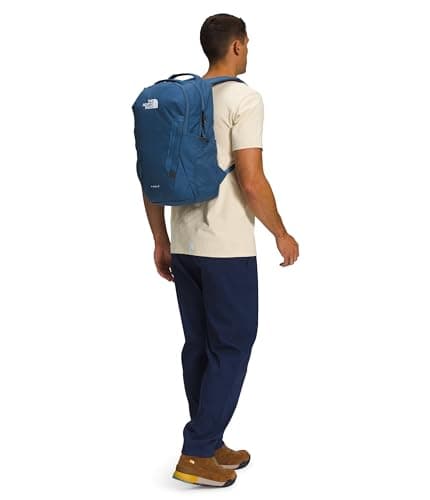 The North Face Vault Everyday Laptop Backpack - Commuter Travel Bag, Water-Repellent Finish, Spacious Compartment, Shady Blue/TNF White-NPF, One Size thumbnail 7