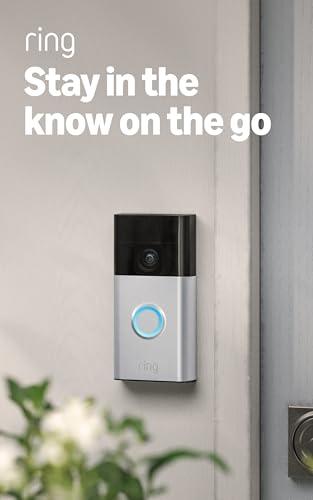 Ring Battery Doorbell, Home or business security with Head-to-Toe video, Live View with Two-Way Talk, and Motion Detection & Alerts, Satin Nickel thumbnail 7